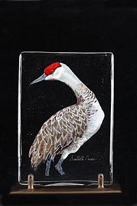 Kirkpatrick  Mace, Bird Page: Sandhill Crane
2009, Glass