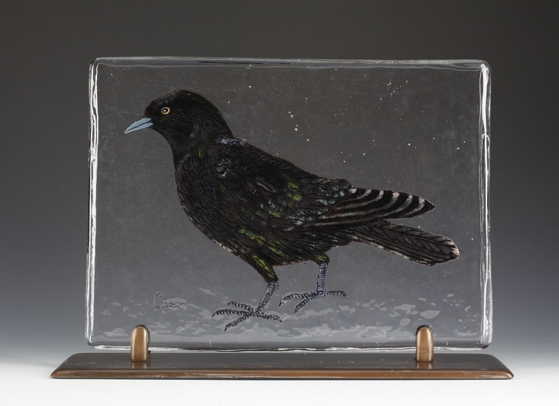Kirkpatrick  Mace, Bird Page: Crow
2009, Glass