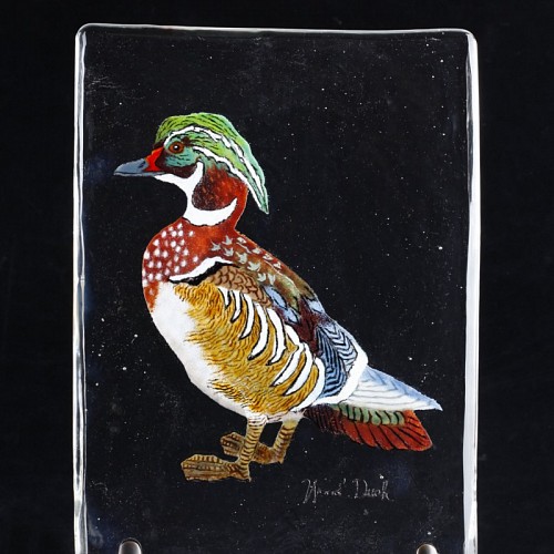 Bird Page Wood Duck, 2009, Glass, 46 x 35.5 x 15.5 cm